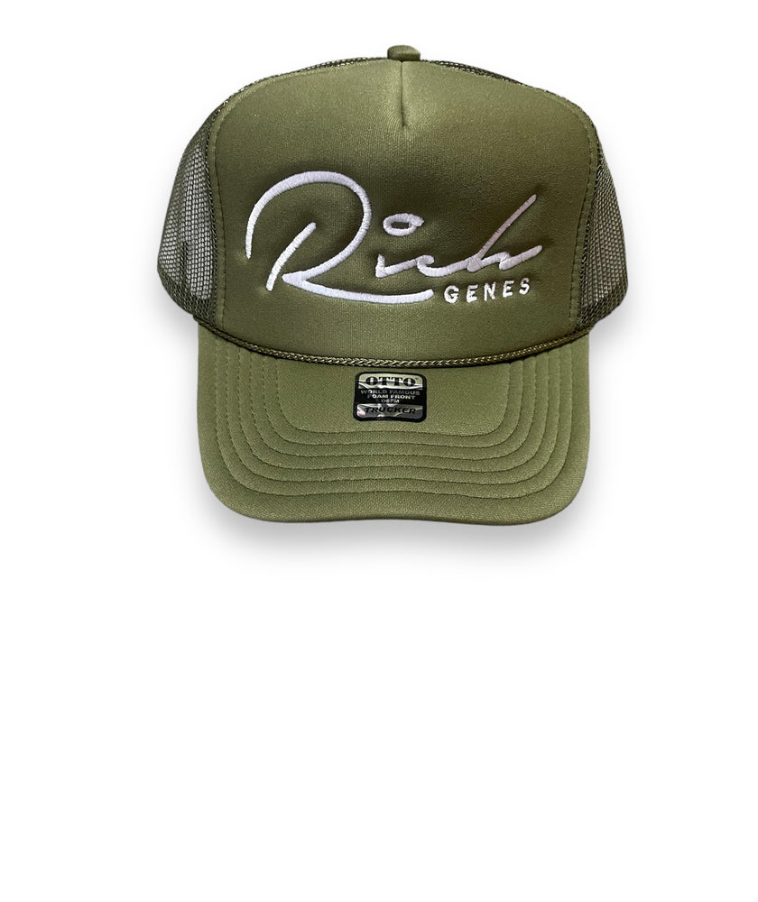 Rich Genes Signature Trucker Hat
